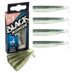 Fiiish BM70/1 BM768 4X-Gövde Ghost Minnow Silikon Yem - Fiiish
