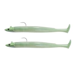 Fiiish Crazy Paddle Tail CPT120 CPT6001 x2 Combo 15gr Pearl Green Silikon Yem - Fiiish