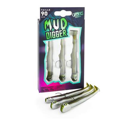 Fiiish Mud Digger MD1134 Maxi Combo Kaki Silikon Yem - 1