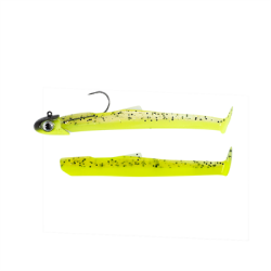 Fiiish Mud Digger MD90 / MD1464 Combo 15gr Chartreuse-Yellow Black HeadSilikon Yem - Fiiish