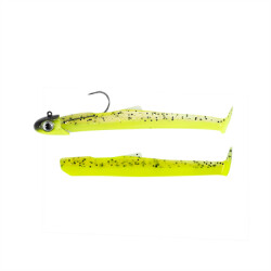 Fiiish Mud Digger MD90 / MD1464 Combo 15gr Chartreuse-Yellow Black HeadSilikon Yem - Fiiish