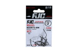 FJC2328 KEIRYU RINGED BLACK NIKEL - FJC HOOKS JAPON