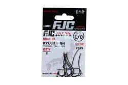 FJC2529 RYUSEN TWO SLICED BLACK NIKEL - FJC HOOKS JAPON