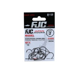 FJC3634 GOKUHOSO CHINU BLACK NIKEL - FJC HOOKS JAPON