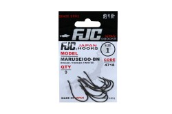 FJC4718 MARUSEIGO RINGED BLACK NIKEL - FJC HOOKS JAPON