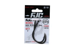 FJC4878 SOI RINGED BLACK NIKEL - FJC HOOKS JAPON