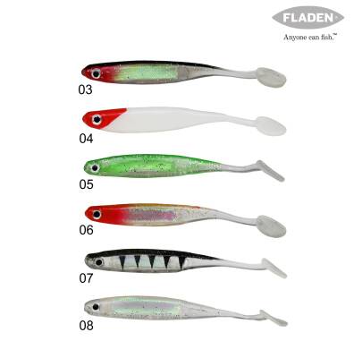FLADEN GLIMMER SHIMMER MINNOW 10 CM 5P - 3