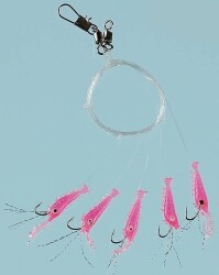 Fladen Living Shrimp Mezgit 5 Köstek Hazır Takım - FLADEN