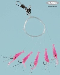 Fladen Living Shrimp Mezgit 5 Köstek Hazır Takım - 2