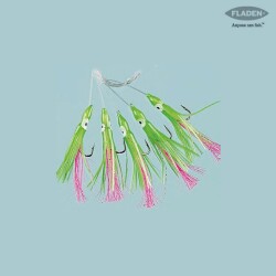Fladen Sabiki Green/Pink Muppet No:3/0 5'li - 2