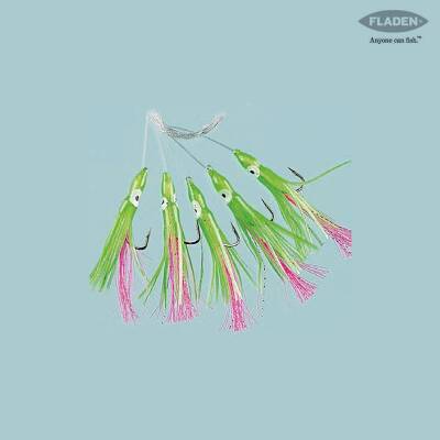 Fladen Sabiki Green/Pink Muppet No:3/0 5'li - 2