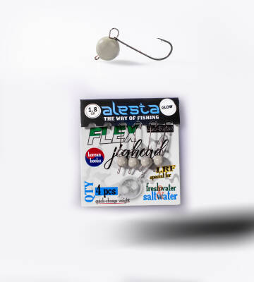 FLEX JIGHEAD GLOW 4P 1.8G - 2