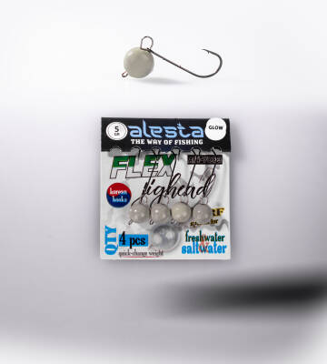 FLEX JIGHEAD GLOW 4P 5G - 2
