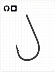 Fudo 1801 Chika Black Nikel İğne 1/0 - 1