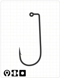 Fudo 2101 Ab Jig Black Nikel İğne 5/0 - 1