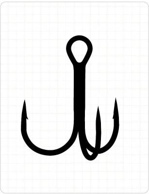 Fudo 2211 Treble RT Üçlü Black Nikel İğne 8 - 1