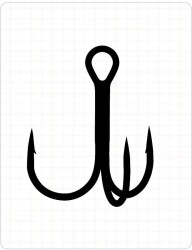 Fudo 2211 Treble RT Üçlü Black Nikel İğne - FUDO