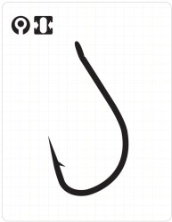 Fudo 3101 Umi Tanago Delikli Pala Black Nikel İğne - FUDO