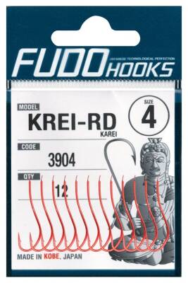 Fudo 3904 Karei Kırmızı İğne 1/0 - 2
