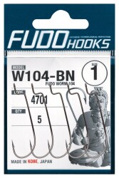 Fudo 4701 Fudo Worm 104 Black Nikel İğne 2/0 - 2