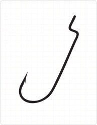 Fudo 4701 Fudo Worm 104 Black Nikel İğne 3/0 - 1