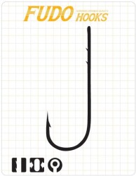 Fudo 6101 Worm SSB Black Nikel Uzun Pala Tırnaklı İğne 4/0 - 2