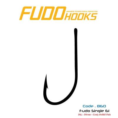 Fudo 8601 Single 61 Black Nikel İğne 8 - 2