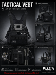 Fujin Aji Vest Tactical Black Balıkçı Çantası - Fujin