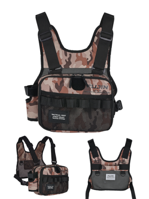Fujin Aji Vest Tactical Brown Camo Balıkçı Çantası - 2