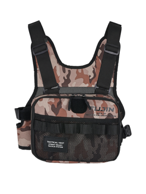 Fujin Aji Vest Tactical Brown Camo Balıkçı Çantası - 3