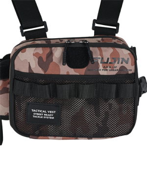 Fujin Aji Vest Tactical Brown Camo Balıkçı Çantası - 7