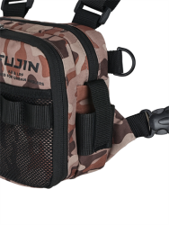 Fujin Aji Vest Tactical Brown Camo Balıkçı Çantası - 9