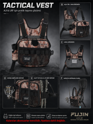 Fujin Aji Vest Tactical Brown Camo Balıkçı Çantası - Fujin