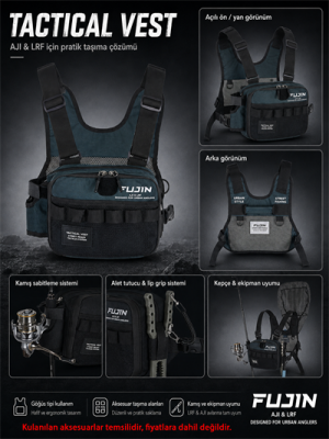 Fujin Aji Vest Tactical Indigo Balıkçı Çantası - 1