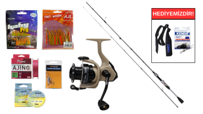 Fujin Ajime 183cm 05-5gr&Okuma Outrax OR-1000SGA 1+1BB LRF Seti - 1