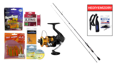 Fujin Ajime 183cm 05-5gr&Shimano FX 2000 FC LRF Seti - 1