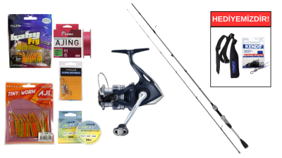 Fujin Ajime 183cm 05-5gr&Shimano Makina Catana 1000 FE LRF Seti - 1