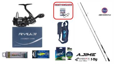 Fujin Ajime 228cm 0.5-5 gr & Ryuji Infinity 2000S LRF Seti - 1