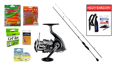Fujin Ajime Black Swan 175cm 02-3gr&Daiwa Crossfire 26 LT 1000 LRF Seti - 1