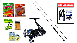 Fujin Ajime Black Swan 175cm 02-3gr&Shimano Nexave FI 1000 LRF Seti - Shimano