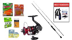 Fujin Ajime Black Swan 175cm 02-3gr&Shimano Sienna 500 FG LRF Seti - Shimano
