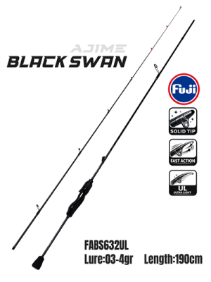 Fujin Ajime Black Swan 190cm 03-4gr Aji LRF Kamışı - 1