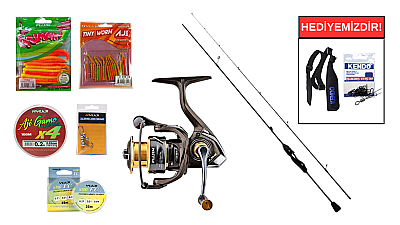 Fujin Ajime Black Swan 190cm 03-4gr&Fujin Ajime 1000 LRF Seti - 1