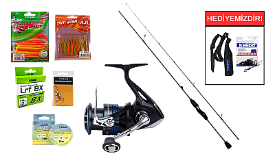 Fujin Ajime Black Swan 190cm 03-4gr&Shimano Nexave FI 1000 LRF Seti - 1