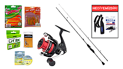 Fujin Ajime Black Swan 190cm 03-4gr&Shimano Sienna 500 FG LRF Seti - Shimano