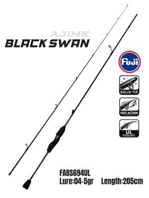 Fujin Ajime Black Swan 205cm 04-5gr Aji LRF Kamışı - 1