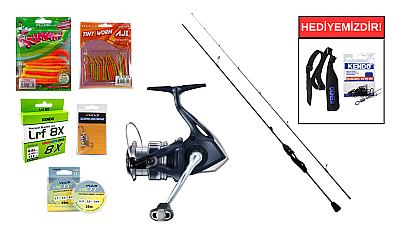 Fujin Ajime Black Swan 205cm 04-5gr&Shimano Makina Catana 1000 FE LRF Seti - 1