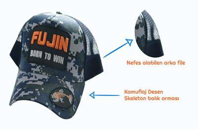 Fujin Armalı Kamuflaj Balıkçı Şapkası - 2