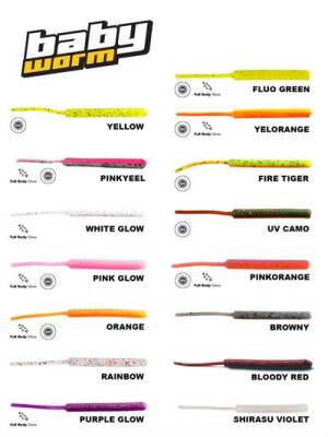 Fujin Baby Worm 5,2cm Floating LRF Silikonu - 1