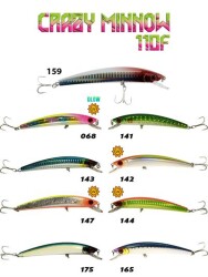 Fujin Crazy Minnow 110F 12gr Maket Balık - Fujin